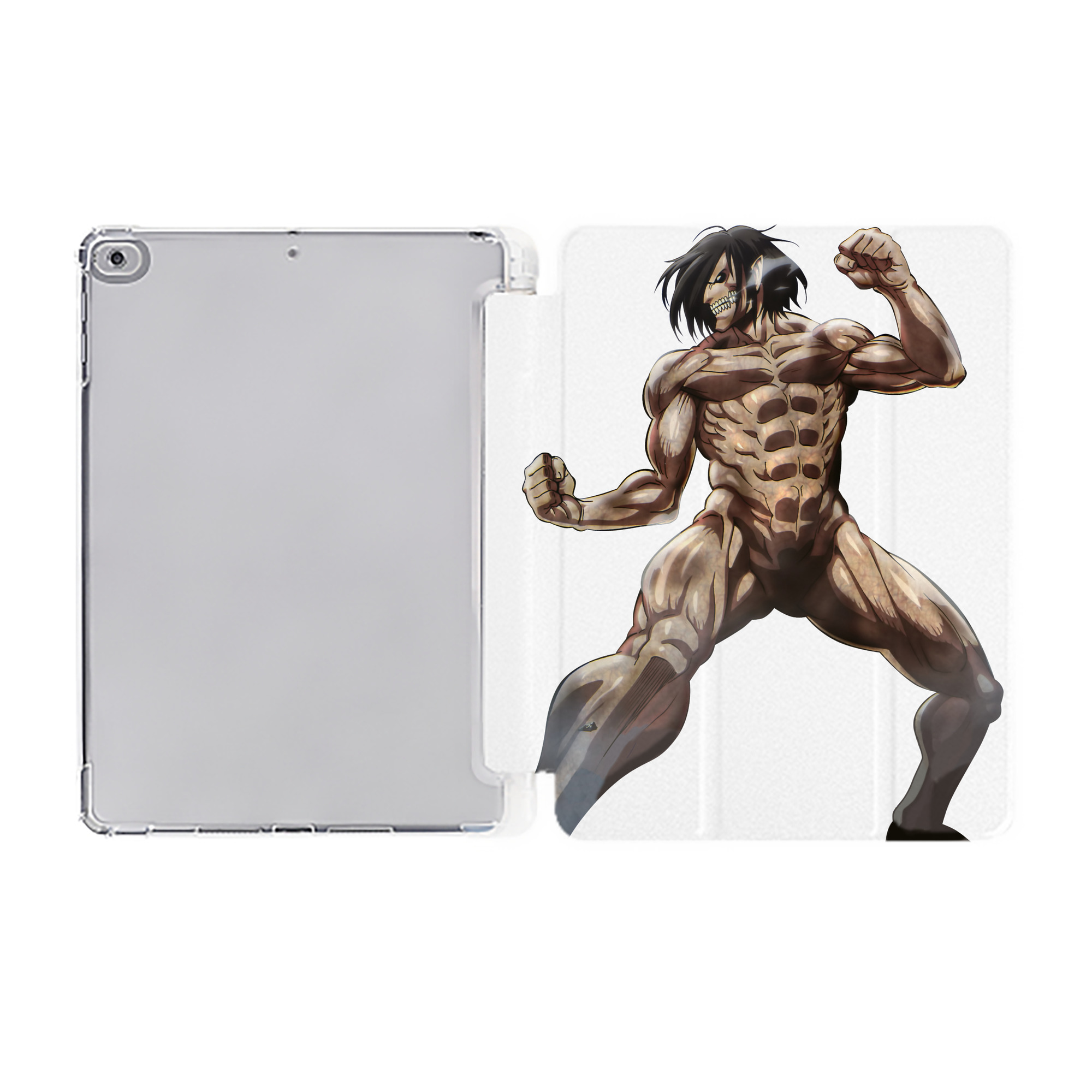 （画像用） 進撃の巨人 Attack on Titan IPad ケース ペン収納付き 三つ折りスタンド PUレザー×シリコン 対応機種9.5/10.5/10.9インチ
